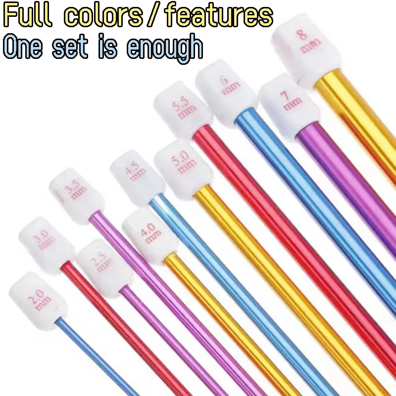 

2,0-8,0 мм набор из алюминия, окисленный свитер, вязание крючком, Длинные спицы, ручная работа, шерсть, «сделай сам», вязальные инструменты