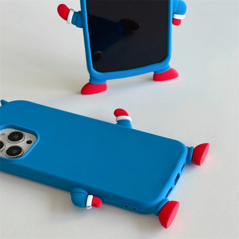New 3d Cartoon Crayon Shin-Chan Anime Anime Peripheral Phone Case Cute Silicone Plus Creative Couple Anti Fall Kawaii Gift