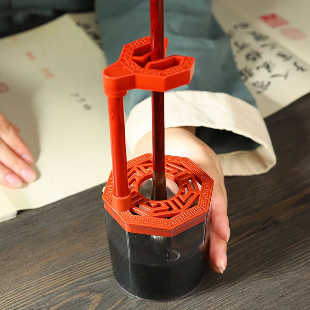 

Paint Brush Holder Calligraphy Pen St Disposable Ink Bottle Office School Supplies Writing Tools Artist Paintbrush Rack Chinese