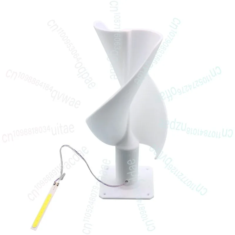 توربينات الرياح نموذج 20 واط توربينات الرياح الصغيرة مع ضوء LED مولد الرياح العمودي لتعليم الطاقة المجانية