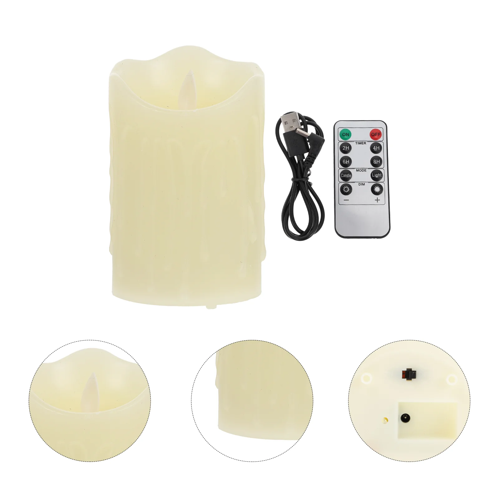Decor Lamp Remote Control Tear Electric LED Shape Light Dimming Atmosphere Party