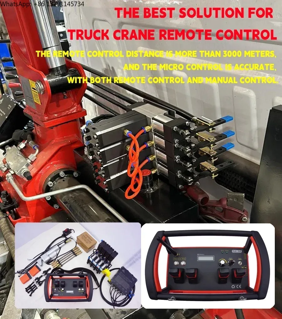 

clutch motor crane, wireless remote control, radio, truck cranes
