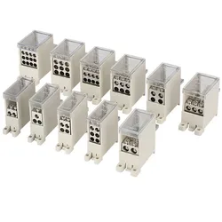 Circuit Breaker Switch Terminal Block FJ6G Universal Wire Connector One in Multiple out Din Rail Terminal Block Power Diverter