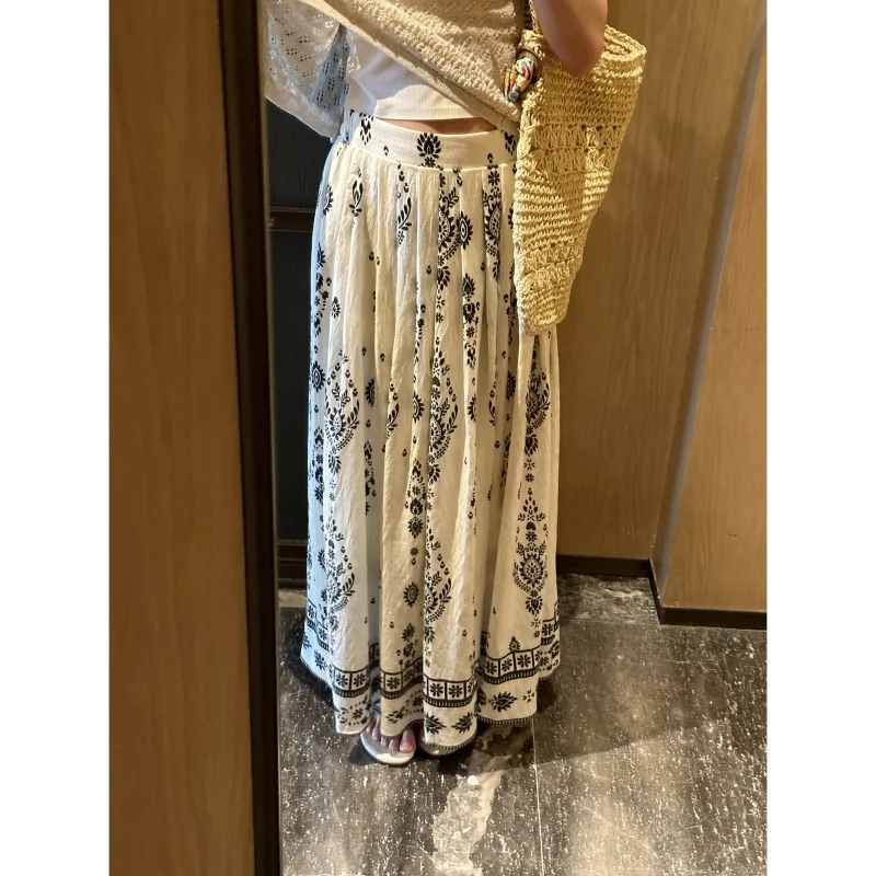 

Faionable Gentle Floral Casual Pants Summer Trendy All-Match Soft National Sle Women's Premium Pants K220 Other 00%