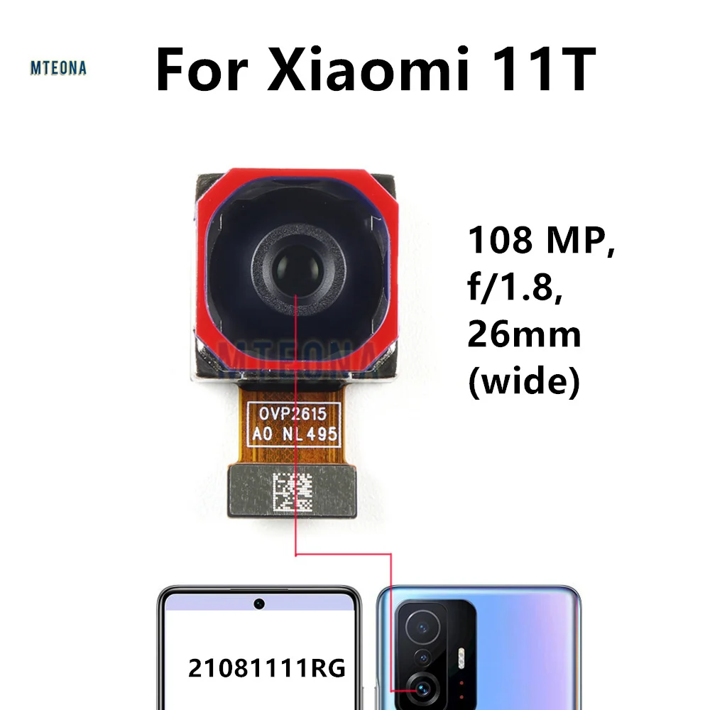 Tested Back Big Rear Main Camera Module For Xiaomi Mi 11T