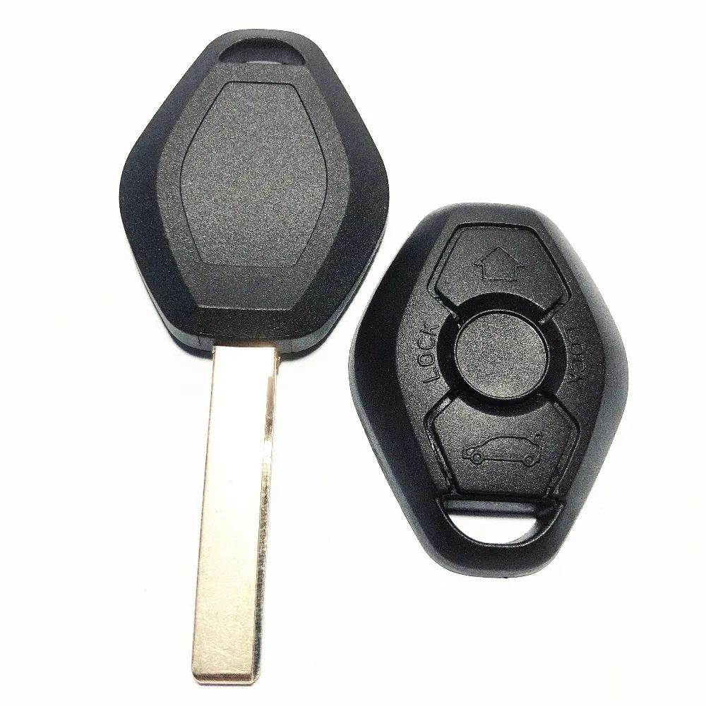 Replacement 3 Button Key Shell Remote Fob Case Car Blank  Cover For BMW 1  5 6 7 Series X X5 Z Z4 HU92 Blade