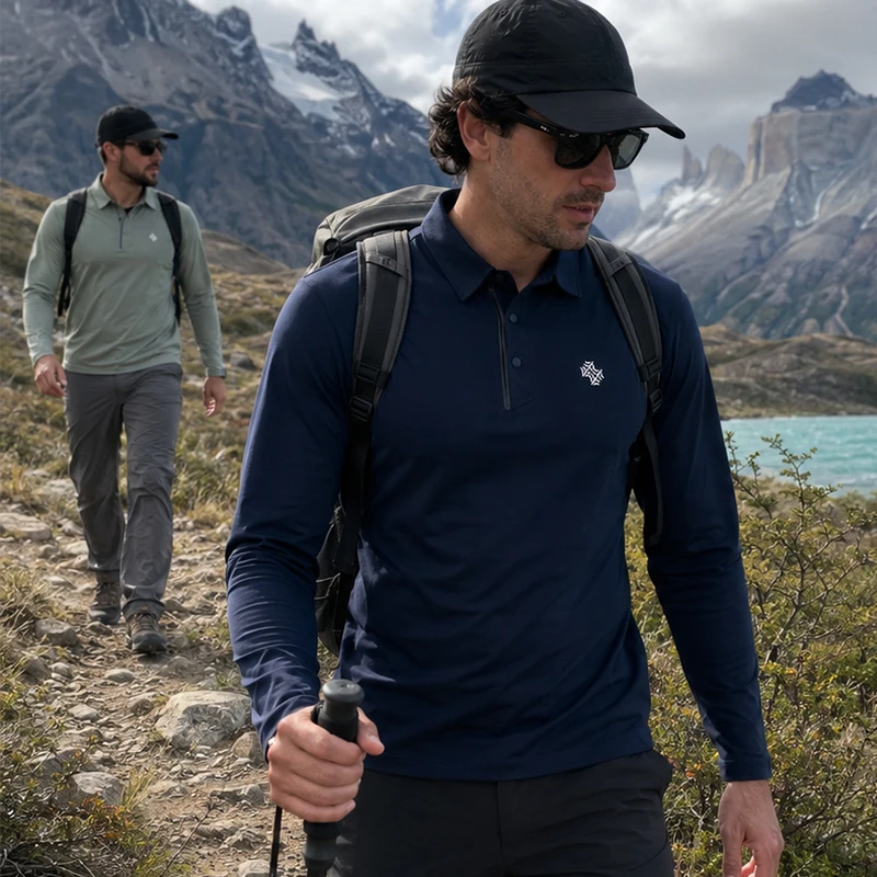 SBWL Autumn and Winter Fashion Outdoor Sports Long Sleeve Stand Collar T-Shirt Running Fitness Breathable Base Shirt Tops