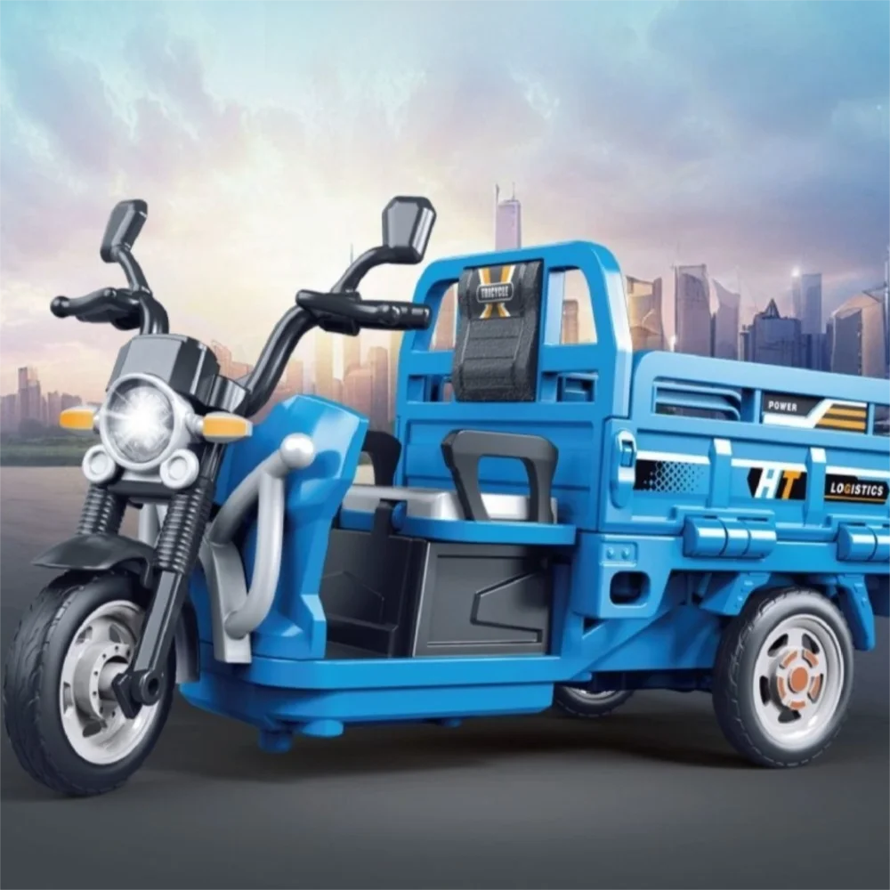 الصوت ضوء دراجة ثلاثية العجلات نموذج عجلة أمامية التوجيه آلية بالقصور الذاتي دراجة ثلاثية العجلات بالقصور الذاتي التراجع البلاستيك نموذج مصغر هدية