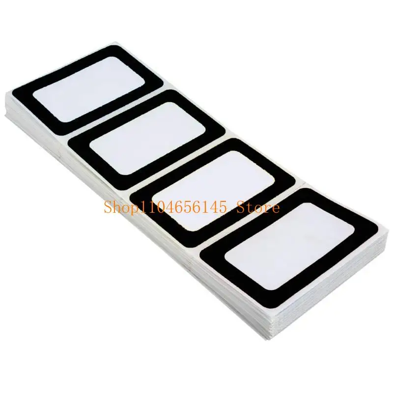 5ASD 300PCS أسود الحدود الحدود الملصقات اللاصقة الملصقات ملصقات 3.5x2.25 بوصة لرياض الأطفال ورياضة الرعاية النهارية ومدرسة