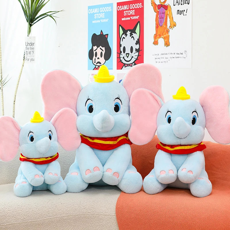 45/65CM Disney Dumbo juguetes de peluche suave almohada Kawaii Anime lindas muñecas dibujos animados Animal ala elefante suave relleno regalo para niños