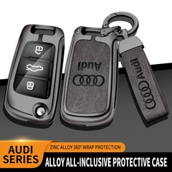 Car Remote Key Fob Case Cover Protect Shell For Audi C6 R8 A1 A3 Q3 A4 A5 Q5 A6 A7 S6 B6 B7 B8 8P 8V 8L TT RS Sline Accessories