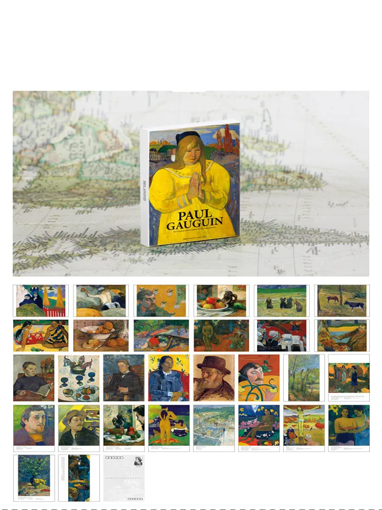 Großhandel in Boxpostkarten, Kunstthema, Gruß, Nachricht, Einladungskarte, Geschenk, Wunschpostkarte, 30-teilig, Retro-Sammlung, Wunschkarte – Detail 4