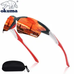 OKUMA  Sunglasses Men Women Sports Sunglasses Dustproof Glasses Classic Dazzle Colour Film Driving Fishing Motorcycle Running