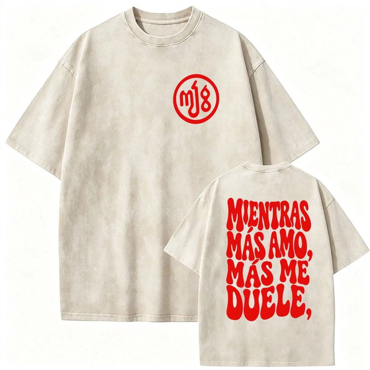 Milo J Tour Album 2026 Vintage Washed T Shirt Men's Women Clothing Fashion High Quality T-shirts Summer Cotton Oversized T-shirt