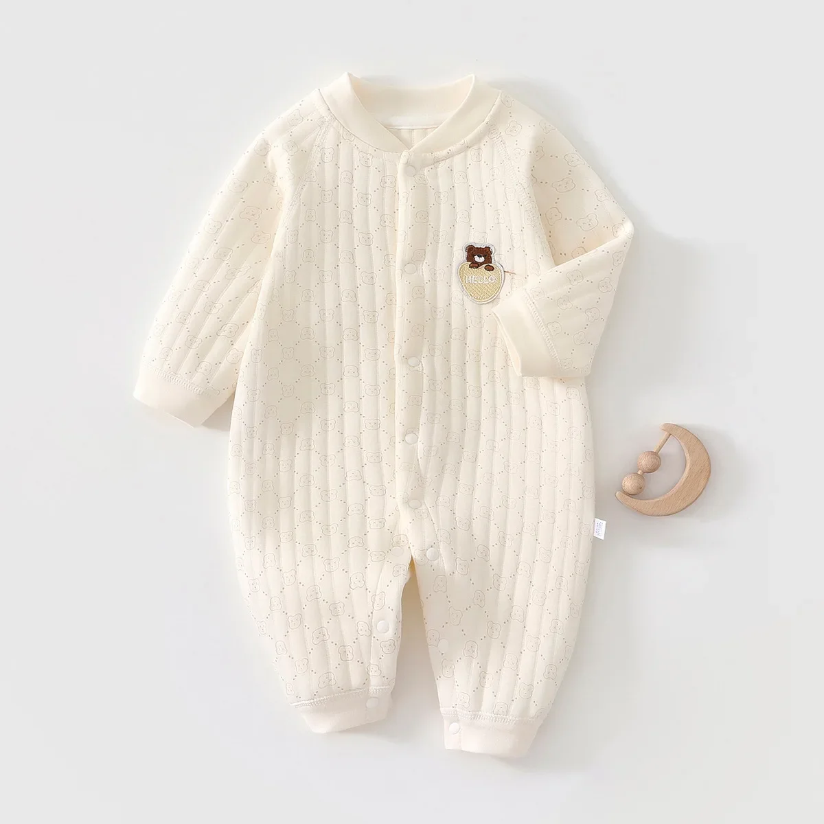 2026 جديد القطن الوليد الطفل رومبير الرضع مريحة قطعة واحدة بذلة كامل مطبوعة طقم قطعة واحدة للأطفال ارتداءها تنفس الزي