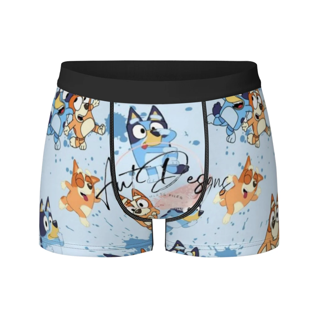 

Cartoon Bule-y Dog Cute Men Underpants Man Breathable Boxer Shorts Men's Panties Underwear Gift