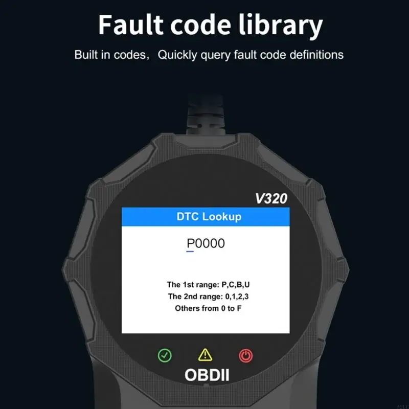 

Диагностический инструмент A2UC, считыватель кодов неисправностей двигателя автомобиля, инструмент сканирования OBDII/EOBD с рамкой для замерзания, 2,8-дюймовый цветной дисплей, сканер OBDII