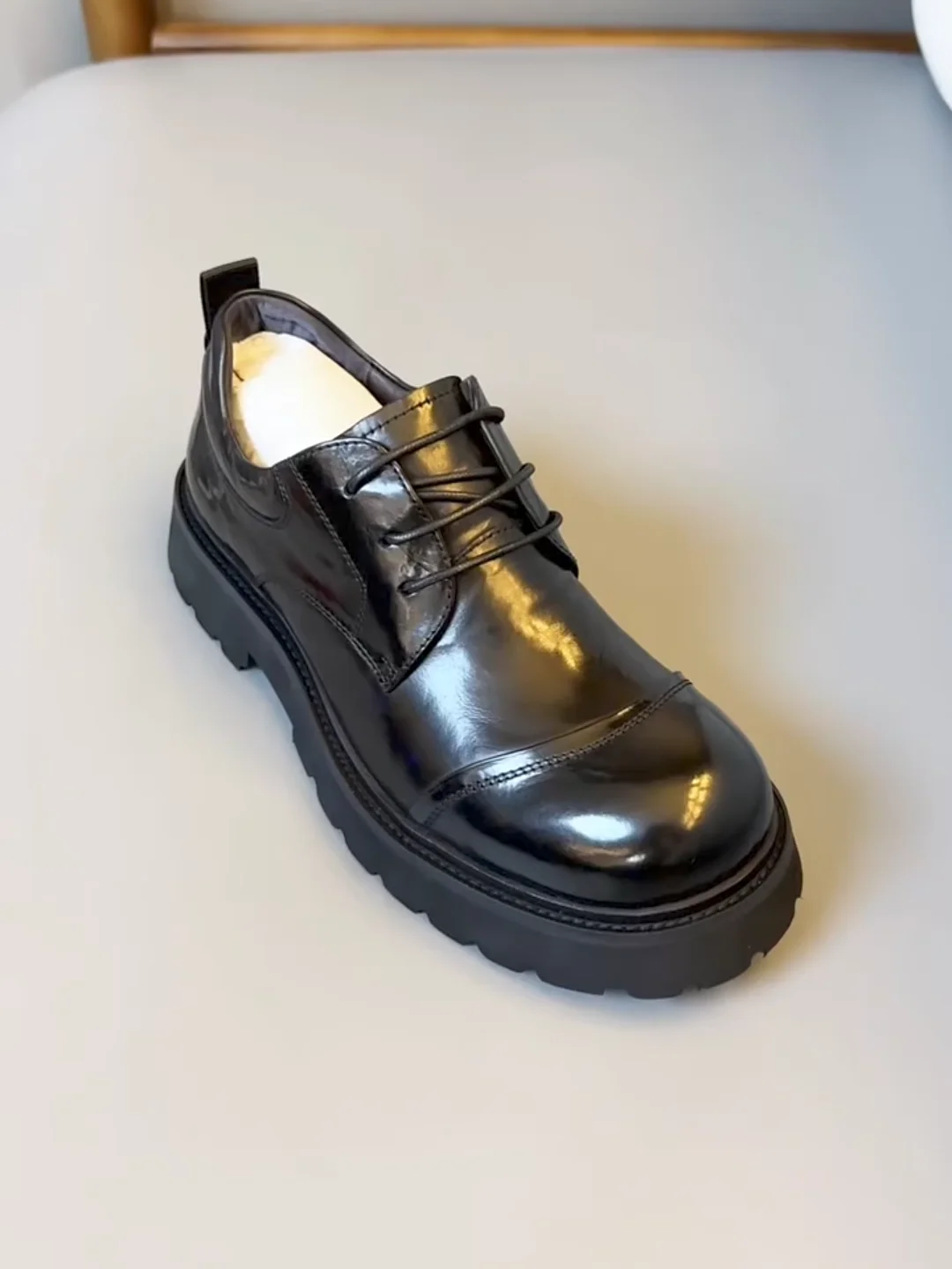 

New K50232 Men's Casual Comfortable Pure Leather Shoes High Quality Fashionable Versatile Business European Style High-End Fe...