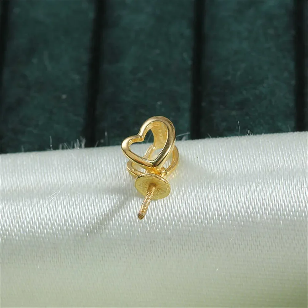 

Подвеска из стерлингового серебра 925 пробы с жемчугом, DIY пустая ободок, чашка, ювелирные изделия для рукоделия, фурнитура для подвески с полыми зубцами