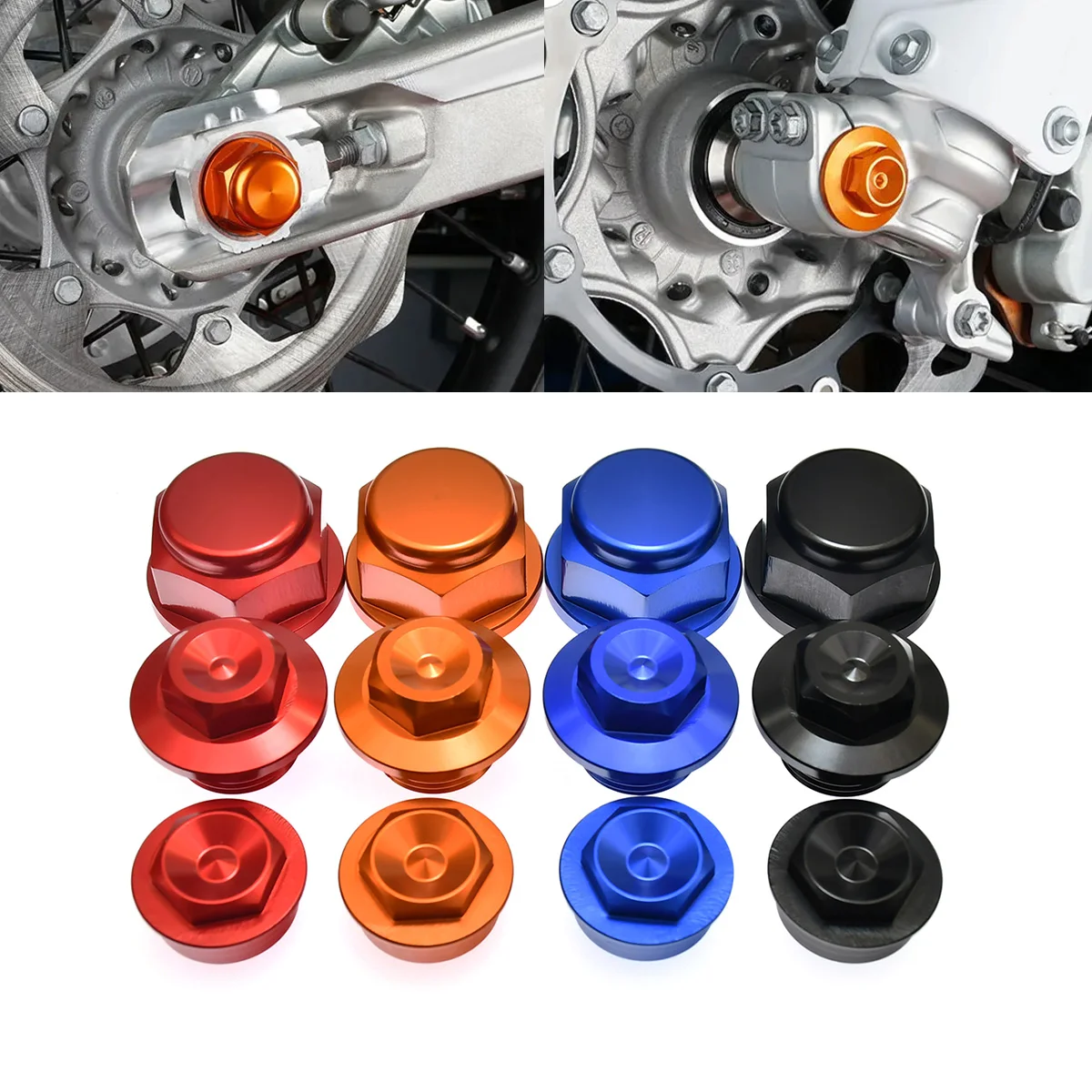 Для KTM SX SX-F XC XC-F EXC EXC-F XC-W 125 200 250 300 350 400 450 500 2016-2022 Мотоцикл с ЧПУ, гайка стопорной оси переднего и заднего колеса