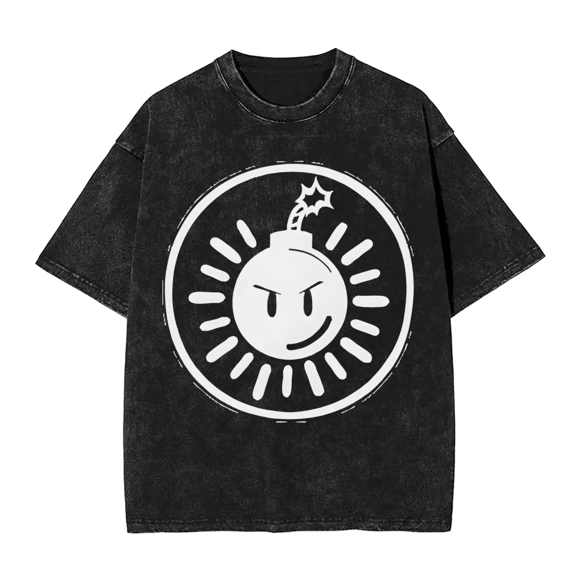 Scotts Pilgrims vs The World Washed T Shirt Streetwear Hip Hop Vintage T-Shirt  Tees Tops Men Women Short Sleeve Harajuku