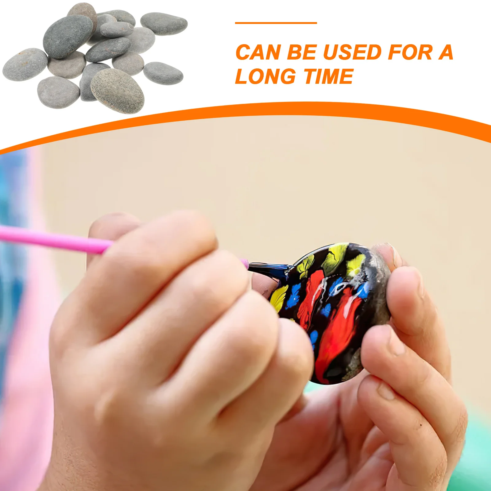 

16Pcs Painting Rocks Smooth Mixed Color Natural Stones for Creativity Kindness Stones Rocks for Painting Crafts DIY Art