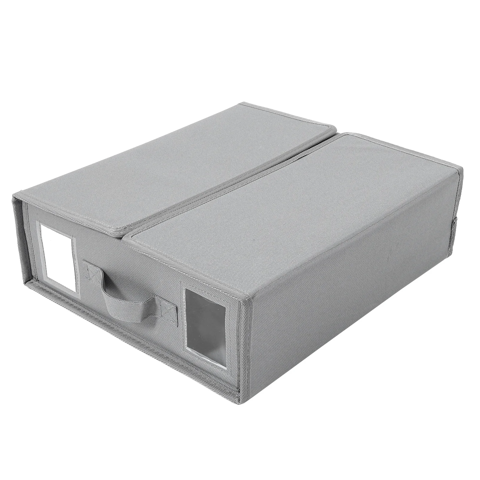 

Storage Box Bedding Blanket Comforter Organizer Clothes Containers Bedsheet Bin Grey