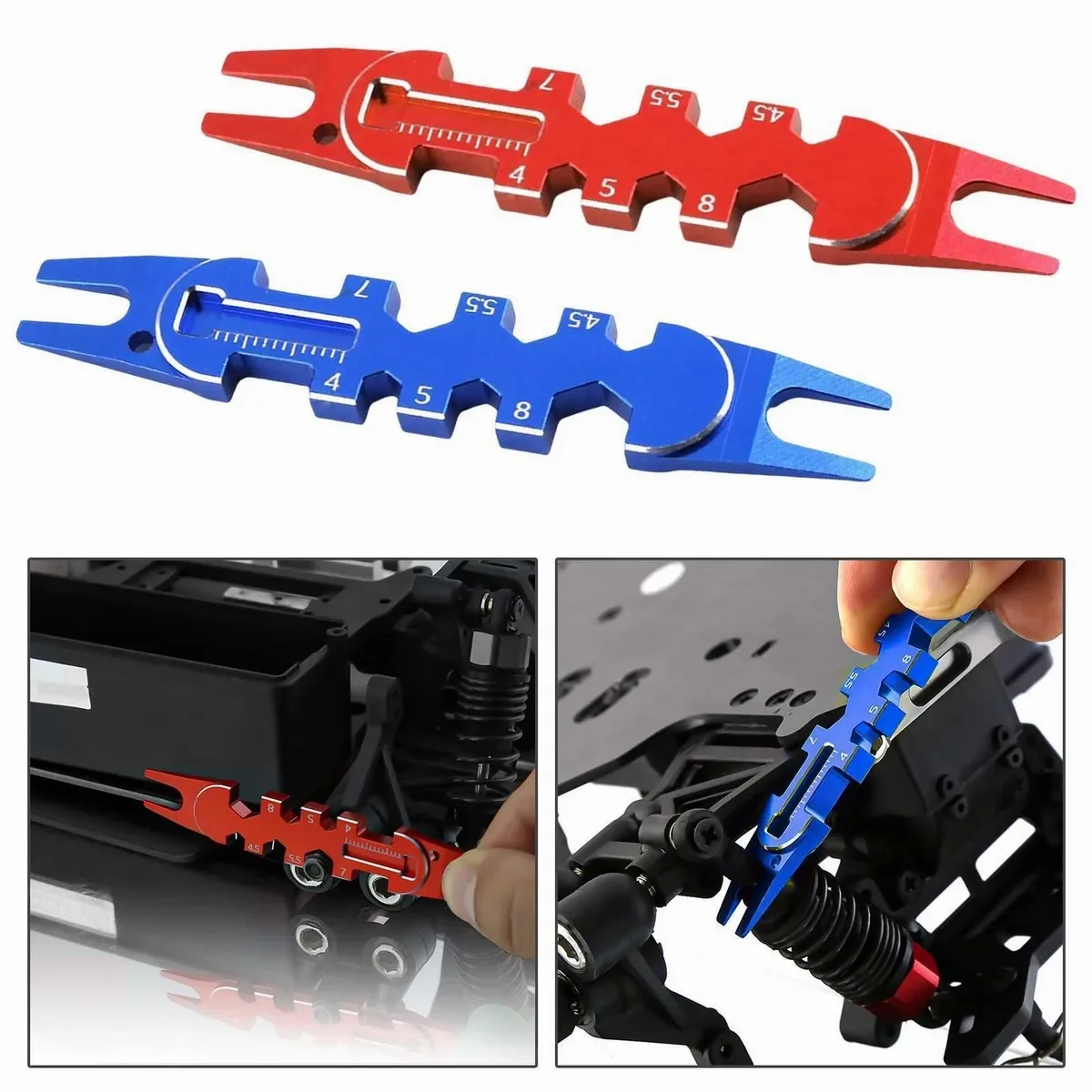 Multifunction 9in1 RC Ball End Remover Tool Wrench 6 4/5/5.5/7/8MM for Turnbuckles & Nuts Rc Aircraft Quadcopter Drone Car Boat