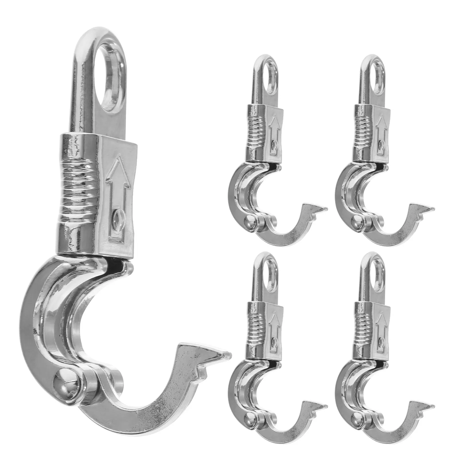 5Pcs Heavy Duty Horse Lead Rope Snap Zinc Alloy Panic Clip Quick Release Hook Bridle Reins Stable Hardware Metal Spring Hook