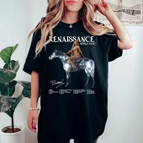 Beyoncé tour Renaissance tour T-shirt Tour 2023 black shirt H4266