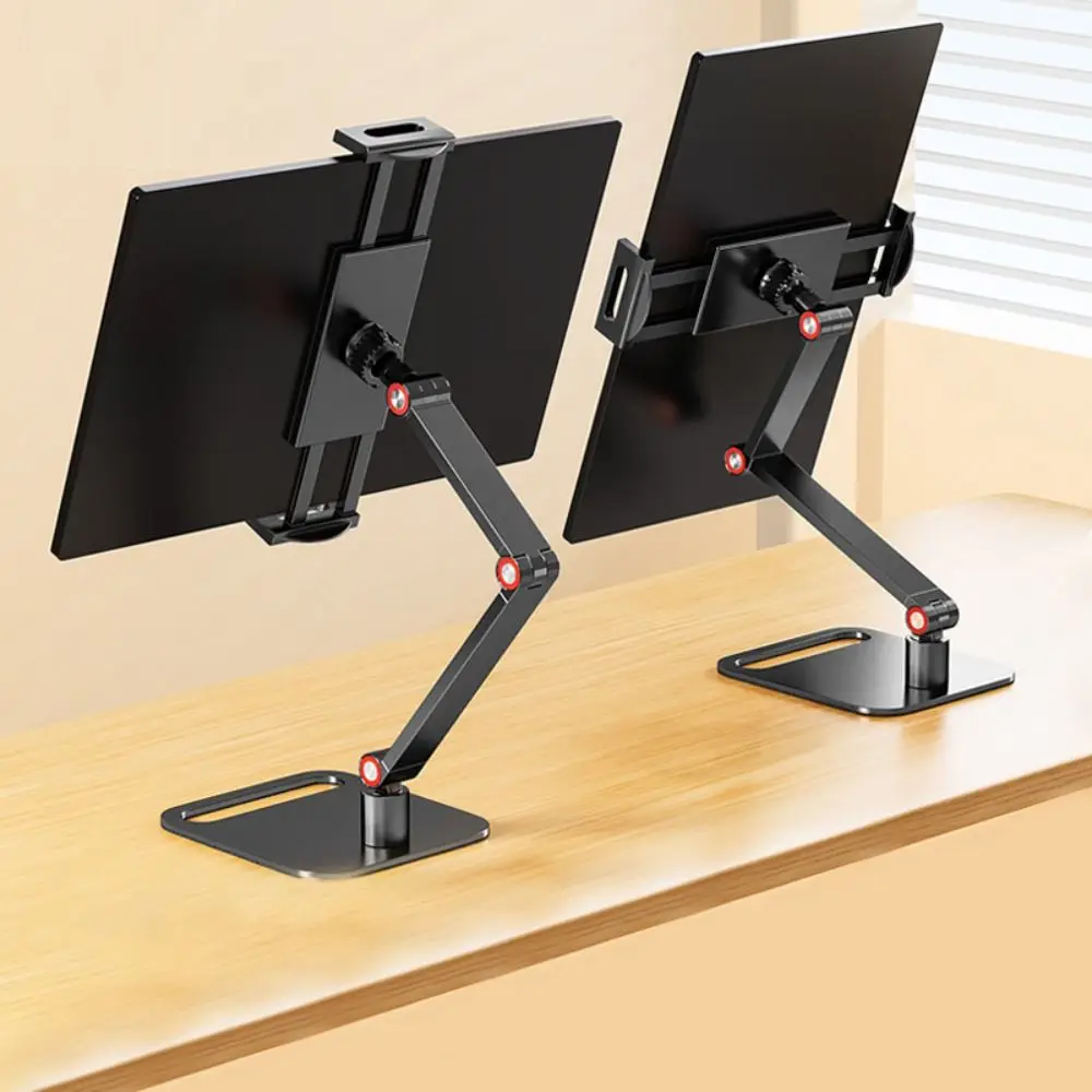 Suporte de mesa para monitor expansível universal ajustável 360 °   Suporte giratório para tablet Suporte dobrável para tablet de 12 a 17 pol.