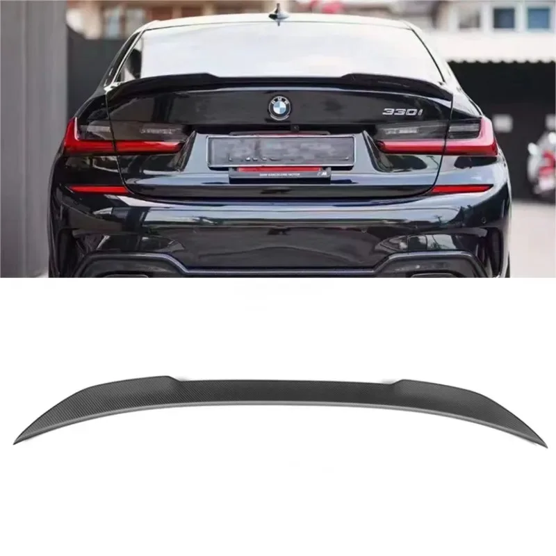 

For BMW G20 G28 G80 M3 2020 2021 2022 2023 2024 2025 Real Dry Carbon Fiber Tail Wing Spoiler Kit