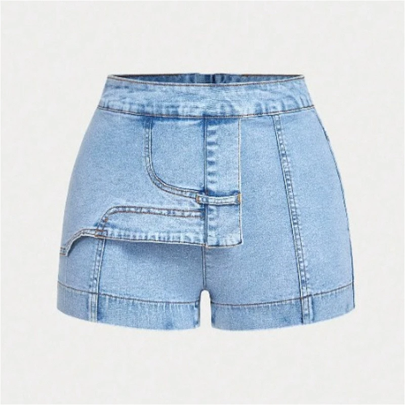 Shorts Women Denim Pant Jeans Vintage Short Pants Slim Fit High Waist Straight Trousers Y2k Streetwear Elegant Work Casual 2026