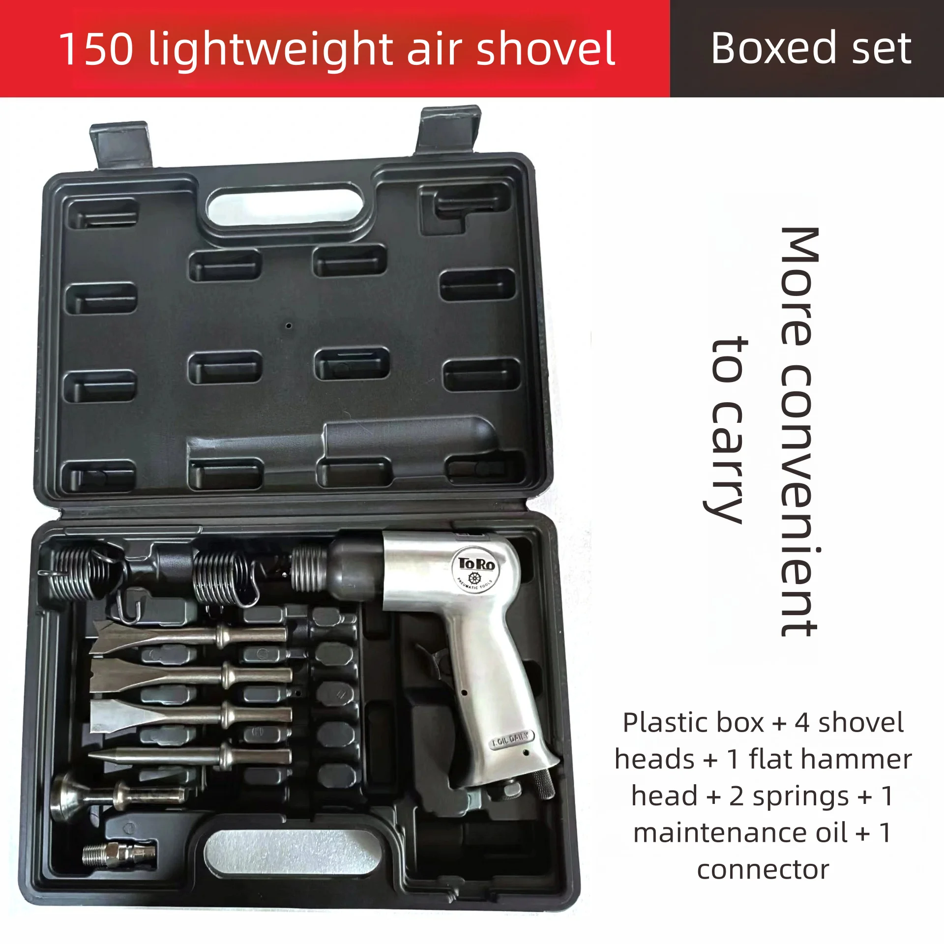 AhuHardware 150mm Air Hammer Industrial Air Shovels Set Mini Air Chisel Multifunctional Pneumatic Tool Hammer Drill image 3