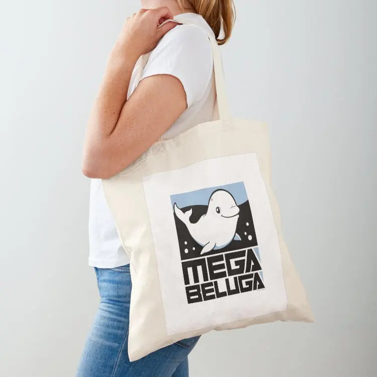 

Megabeluga (white fabric) Tote Bag Shopper handbag Women's shopping bag shopper bag woman Women bags