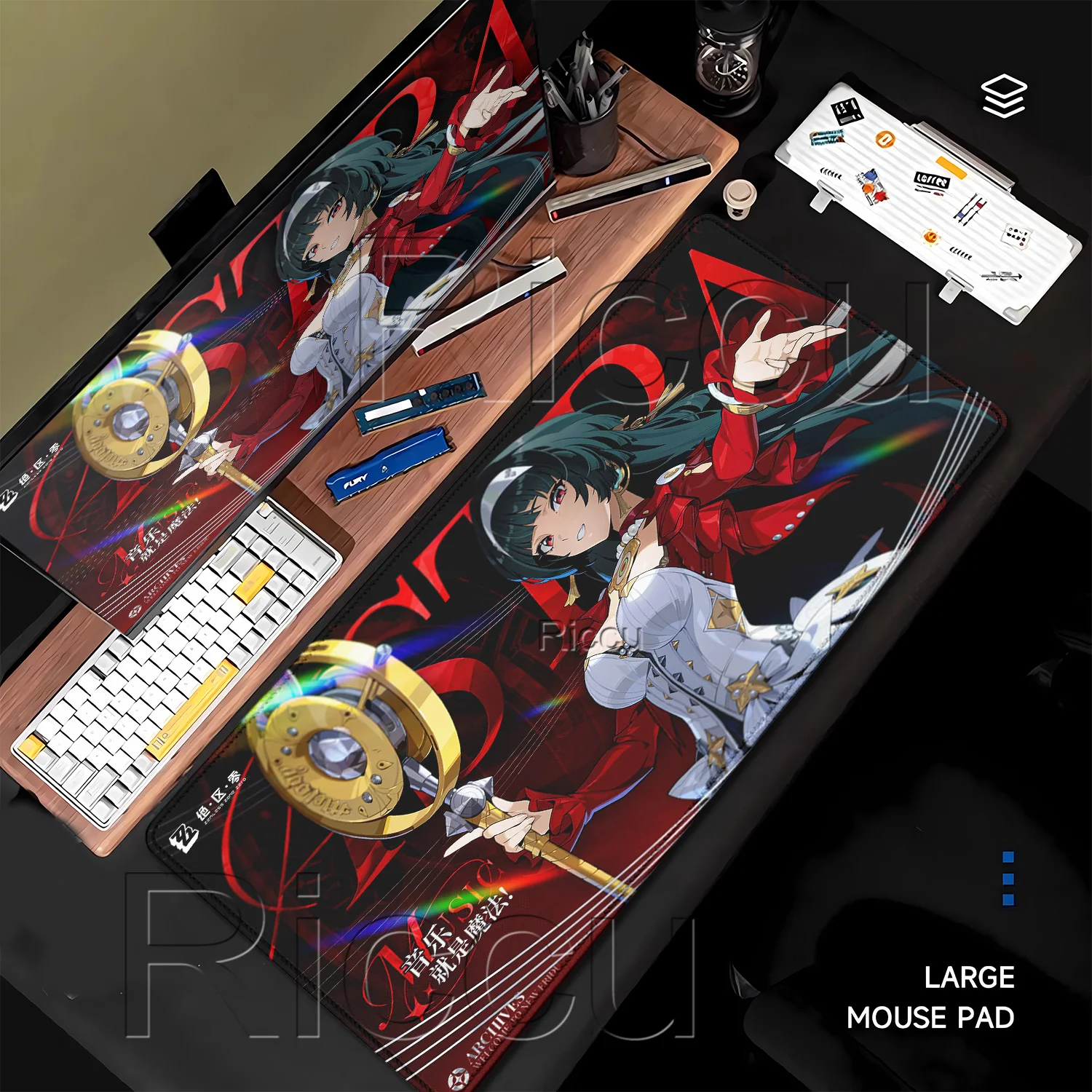 Mouse Pad Hoshimi Miyabi‌ Vivian Ellen Joe Anime Girl Zenless Zone Zero ZZZ PC XXL Keyboard Gaming HD Printing overlock Desk Mat