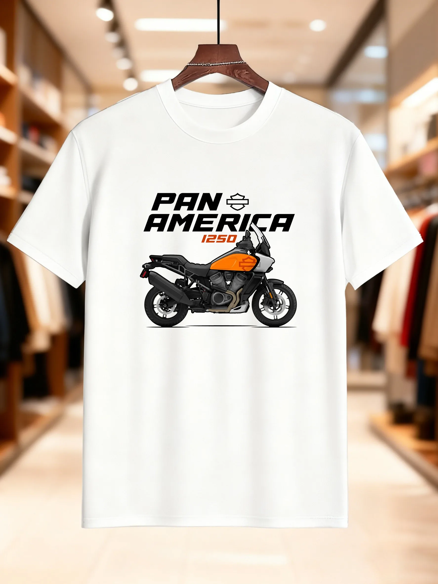 تي شيرت رجالي عصري ومبتكر موديل جديد لعام 2025 من Pan America وصل حديثًا ثقيل الوزن