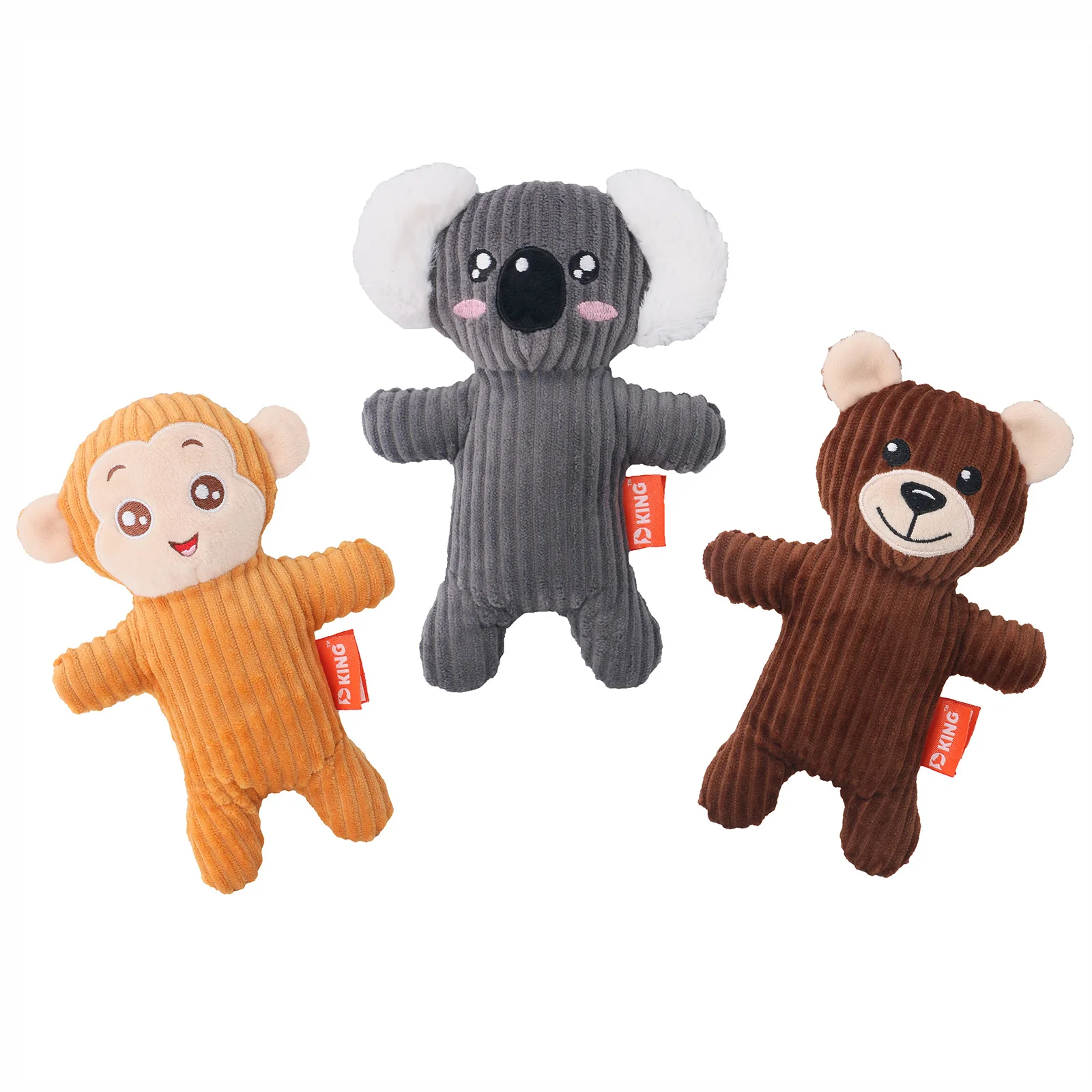 Dog Plush Toy Products Plush Stuffed Animals Koala Bears Pet Toys Squeaky Soundtracks Rattling Paper Dog Toys Fleece Squeak Toys