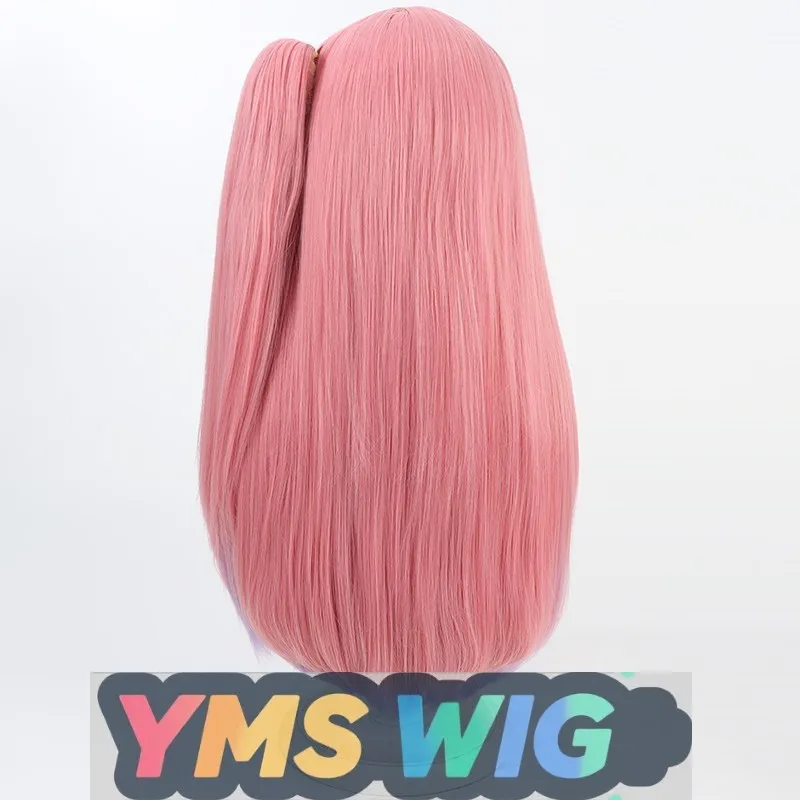 [วิกผม YMS] วิกผมคอสเพลย์ NIKKE Goddess Pepper สีชมพูไล่เฉดแบบหางม้า