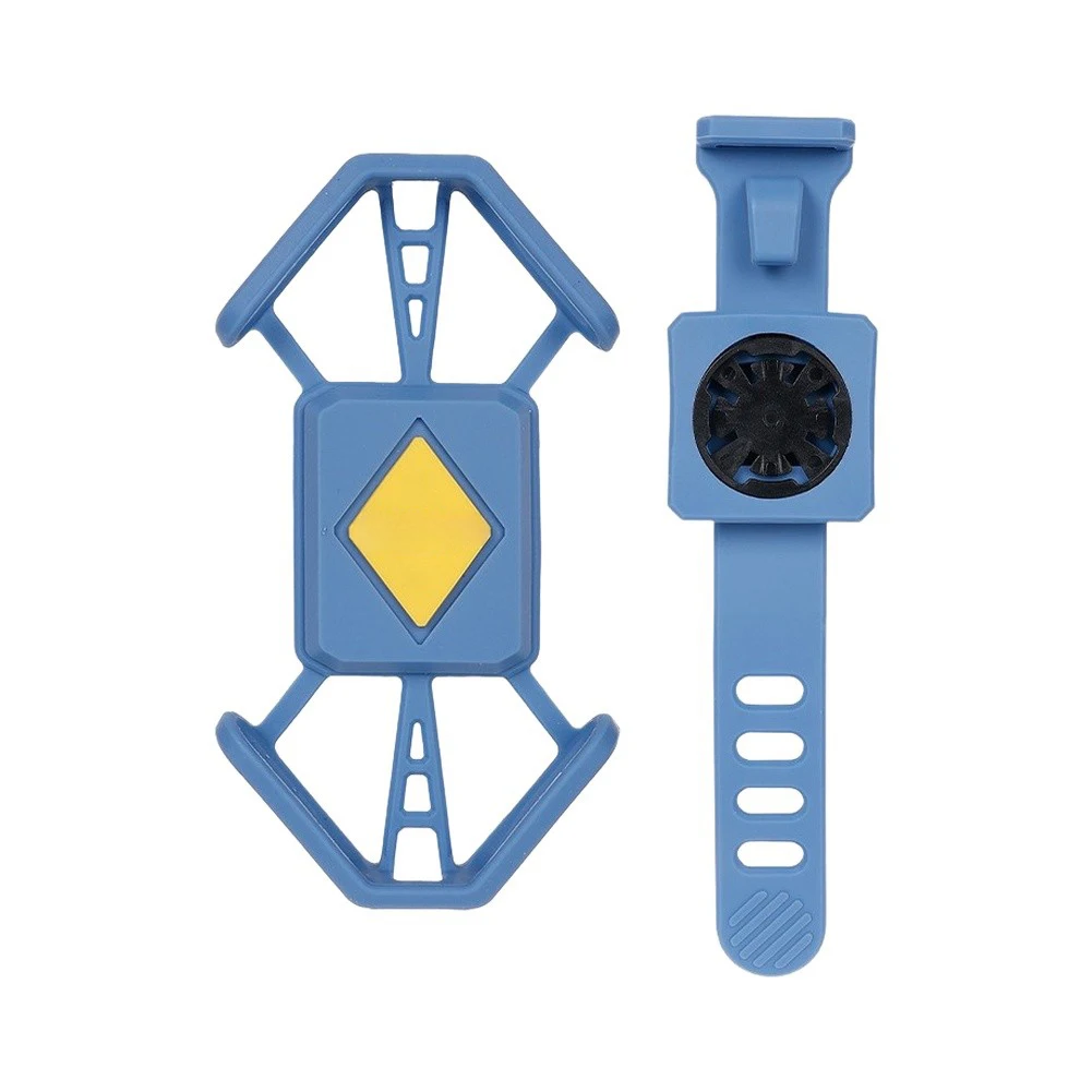 Silicone Bike Phone Holder with Elastic Frame - Works on Road Bikes Mountain Bikes E-Bikes and Electric Scooters