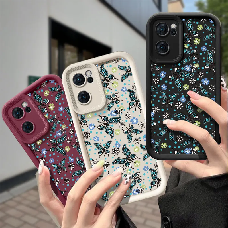 Чехол для телефона с бабочкой для OPPO A3Pro A5 A5X A17 A38 A58 A60 A76 A78 F29 Reno 7 Z 8 T 10 11 11 12 13 14 F PRO Soft Cover Чехол для телефона с бабочкой для OPPO A3Pro A5 A5X A17 A38 A58 A60 A76 A78 F29 Reno 7 Z 8 T 10 11 11 12 13 14 F PRO Soft Cover