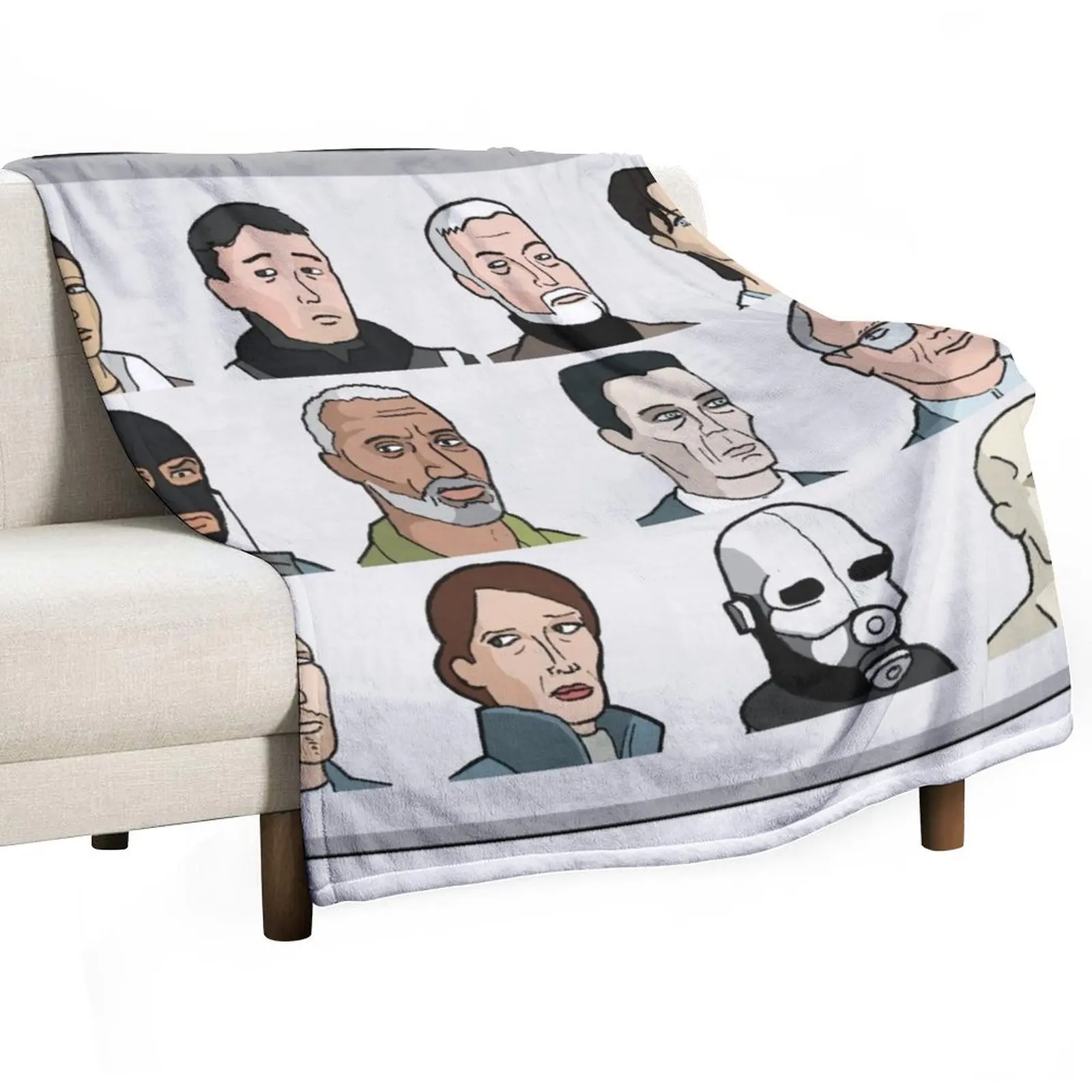 Garry's mod - Player Model Select Throw Blanket Weighted manga Bed covers bed plaid For Baby Hairys Blankets