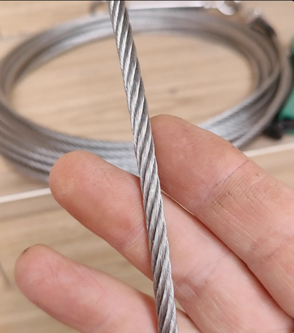 1 Meter 7 * 19 Structure 304 Stainless Steel Wire Rope Crane Steel Rope Lifting And Hoisting Rope  6/8/10/12/14/16/18/20mm