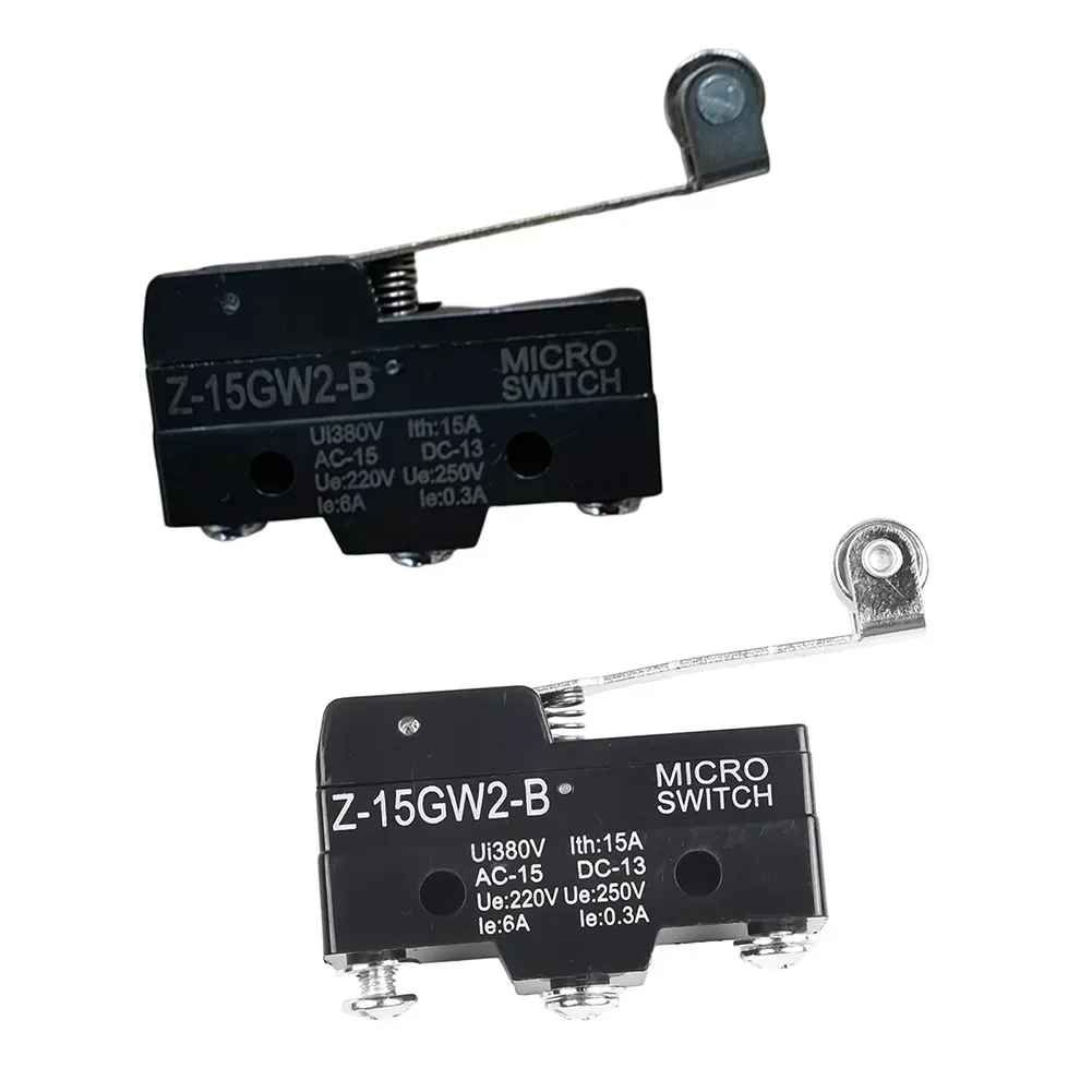 

Z-15GW2-B Limit Switch SPDT Momentary Roller Lever Dustproof Industrial Travel Switch With Brass And Silver Terminals, 220V 15A