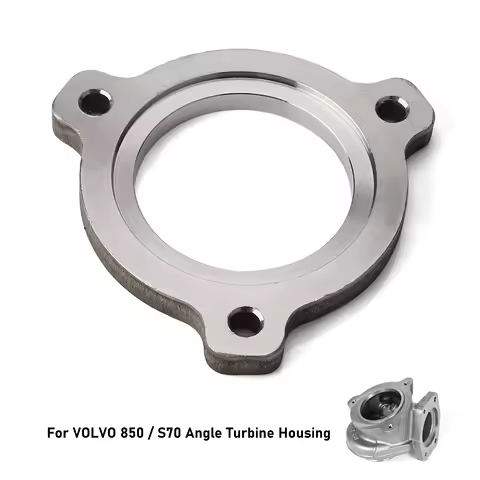7cm to Connect 3" 76mm Pipe Turbine Outlet Flange Angle Type For Volvo 850 S70 TD04HL