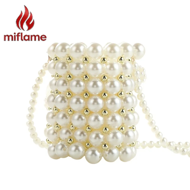 

Новая винтажная мини-сумка через плечо с жемчугом и бисером ручной работы для женщин: модная, шикарная, для вечерних мероприятий