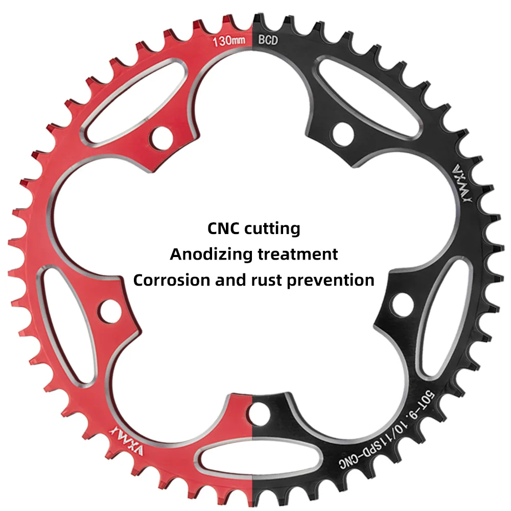 VXM Road Bicycle 130BCD Crank Chainwheel BIke Aluminum Alloy 38T40T42T44T46T50T52T54T565860T Narrow Wide Chainring Cycling Parts view 5