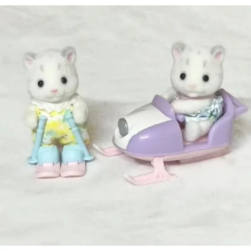 شخصيات عائلة أنيمي سنو ليوبارد ، لعبة إصدار محدود ، منزل لعب للأطفال ، دمية طفل لطيفة ، هدية طفل