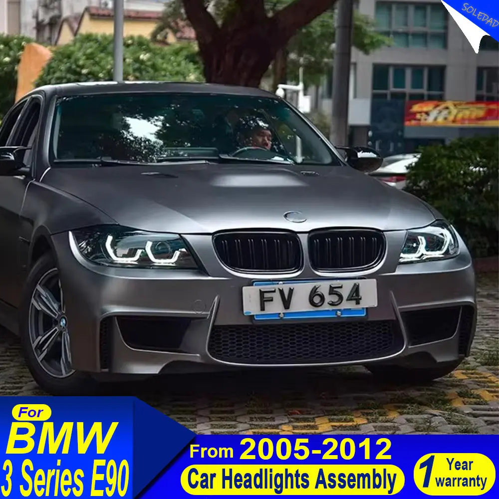 

For BMW 3 Series E90 2005 2006 2007 2008 2009 2010 2011 2012 LED headlights Daytime Running Lights Dynamic Turn Signals Car