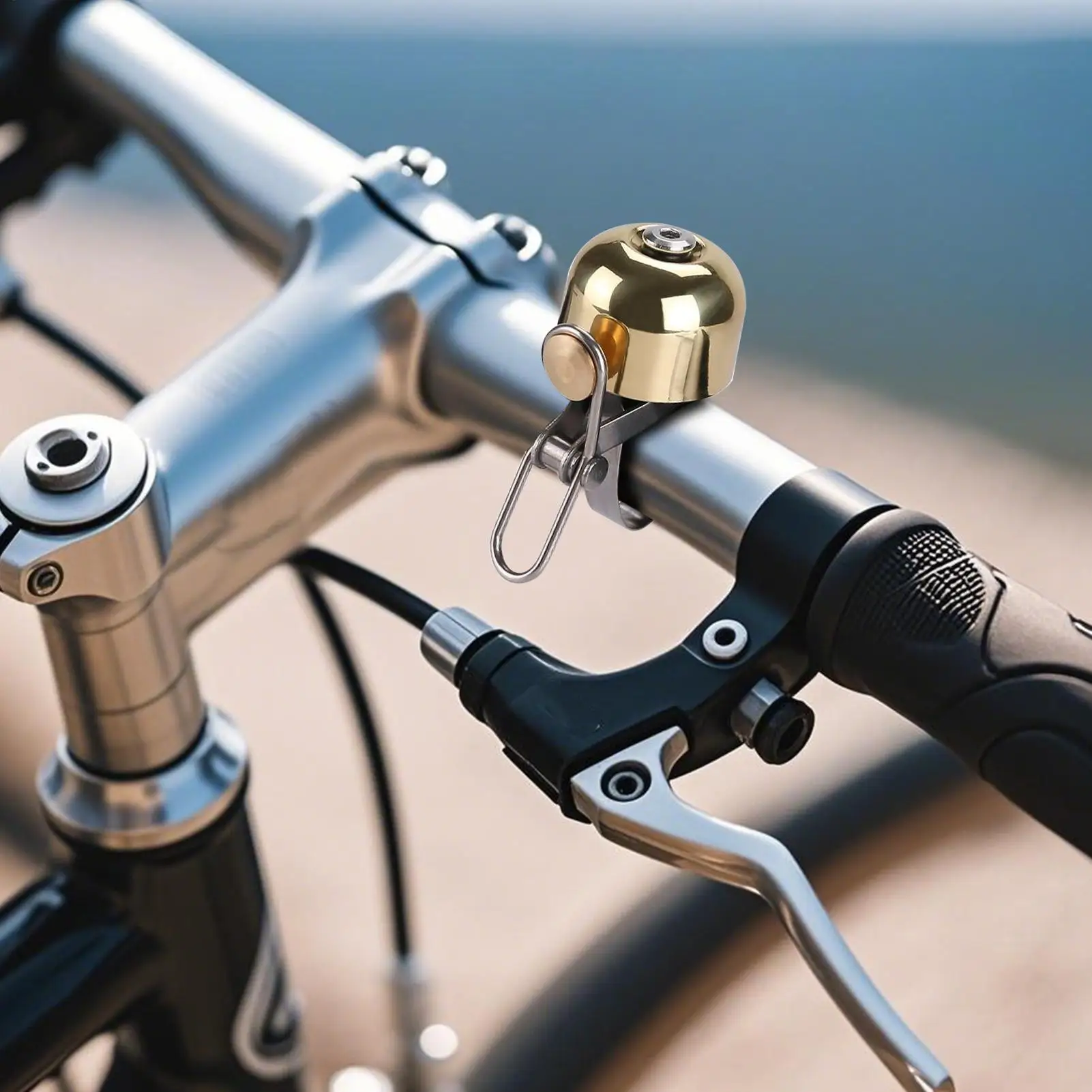 

Electric Bike Bell Loud Sound Horn with Retro Handlebar Mount for Cycling Safety, Road Mountain, for Men Women Kids